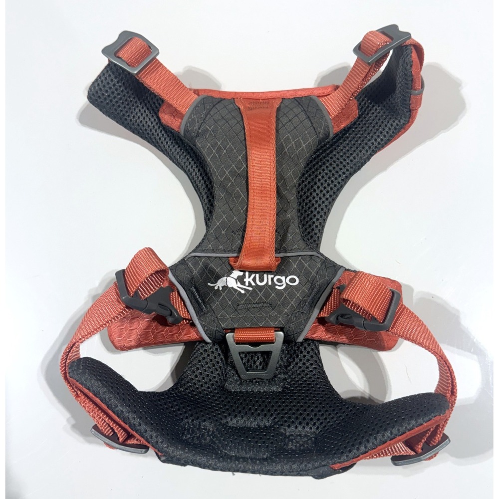 Kurgo Journey Air Dog Harness Reflective Trim Coral Gray Size Medium NWOT